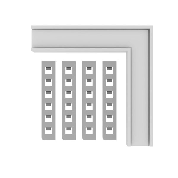 ST1007.549.12 Внутренний угол-соединитель для встраиваемого магнитного шинопровода под ГКЛ 12мм ST-L SKYLINE 48+ — изображение 2