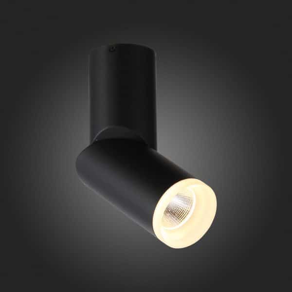 ST107.402.10 Светильник потолочный Черный LED 1*10W 3000K 780Lm Ra>80 24 D50xH168 170-240V Накладные светильники — изображение 2