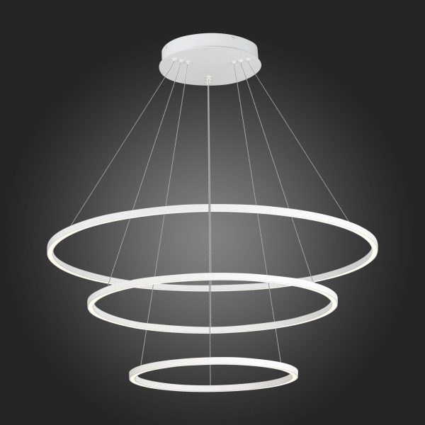 ST605.503.114 Cветильник подвесной SMART ST-Luce Белый/Белый LED 1*114W 2800-6500K AURA — изображение 2