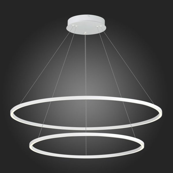 ST605.503.91 Cветильник подвесной SMART ST-Luce Белый/Белый LED 1*91W 2800-6500K AURA — изображение 2