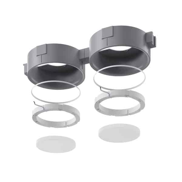 ST760.508.01 Св-к встр. в натяжной потолок  Белый, Серый GX53 1*12W 120 IP20 D110хH35мм220V Без ламп Встраиваемые светильники — изображение 5