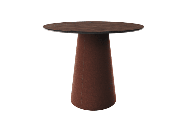 Стол обеденный Lagom D 100 см (орех / кирпичный