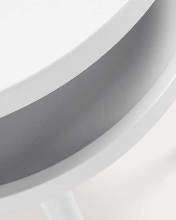 Столик Bruk с полкой белый — изображение 4