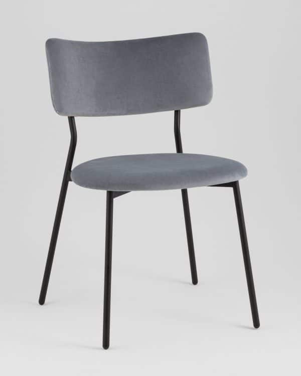 Стул Амелия велюр серо-голубой — изображение 2