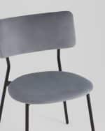 Стул Амелия велюр серо-голубой — изображение 3