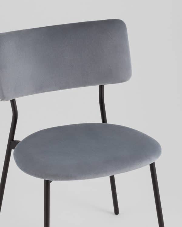 Стул Амелия велюр серо-голубой — изображение 3