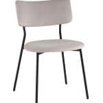 Стул Амелия велюр светло-серый