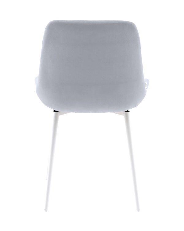 Стул Флекс N светло-серый белые ножки — изображение 3