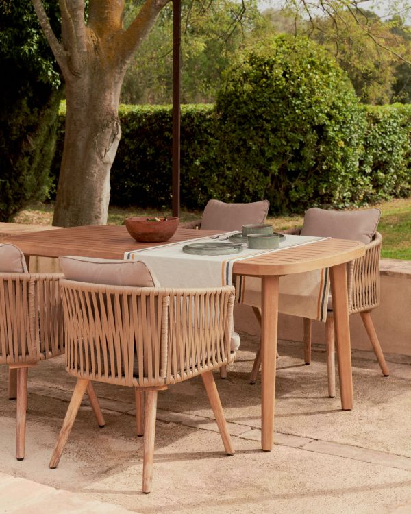 Стул Hemilce с бежевой веревкой — изображение 2