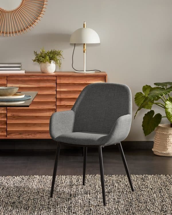 Стул Konna ткань темно-серый — изображение 2