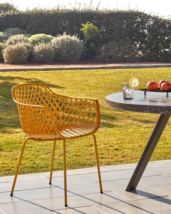 Стул-кресло Quinn желтый — изображение 4