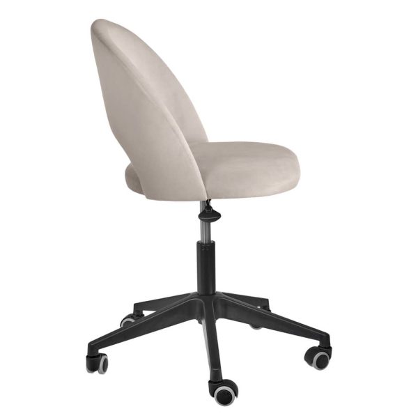 Стул Leo вращающийся на колесиках латте — изображение 3