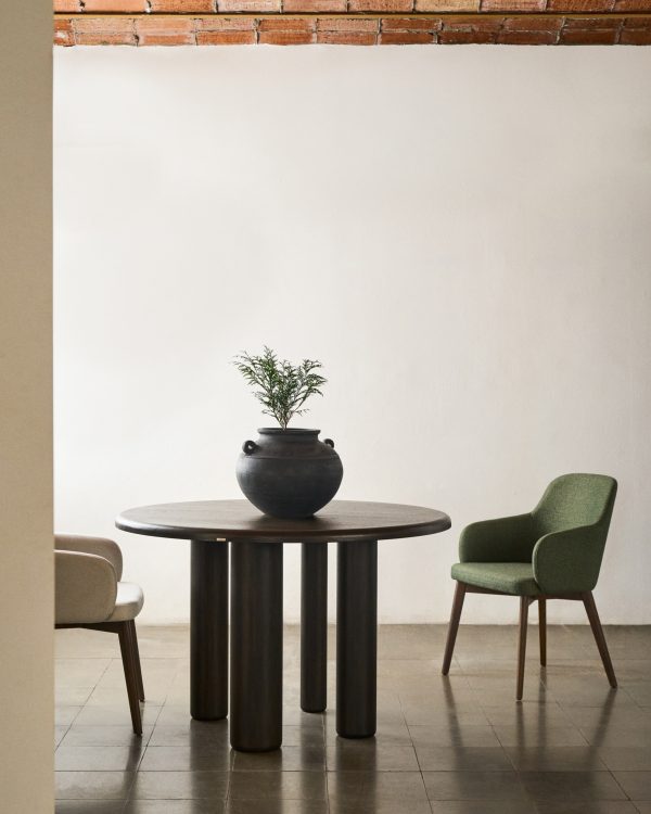 stul-nelida-iz-zelenoj-sineli-s-nozhkami-v-temnoj-otdelke-1 Стул Nelida из зеленой синели с ножками в темной отделке — изображение 2