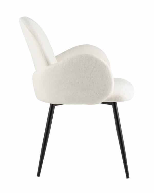 Стул обеденный Wave букле белый — изображение 3
