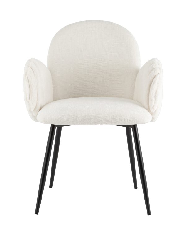 Стул обеденный Wave Stripes букле белый — изображение 2