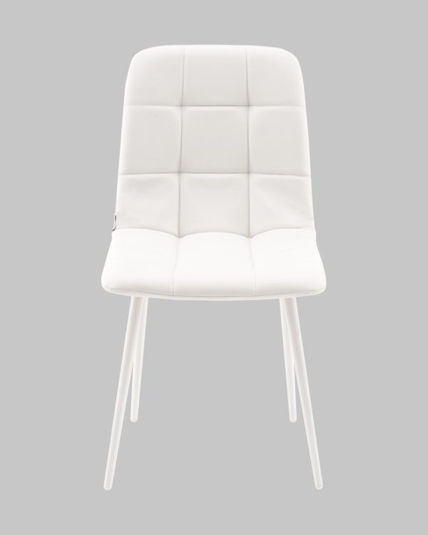 Стул Одди NEW экокожа белый белые ножки — изображение 3