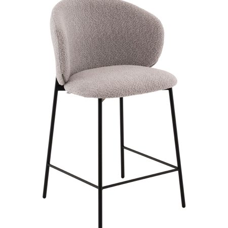 Стул полубарный Блейз букле светло-серый