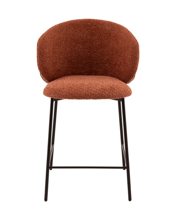 Стул полубарный Блейз букле терракотовый — изображение 2