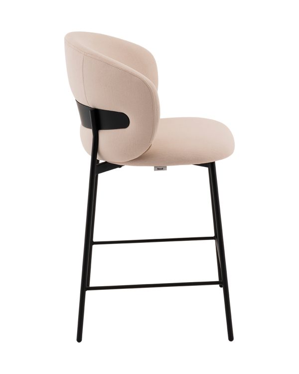 Стул полубарный Блейз велюр молочный — изображение 2