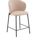 Стул полубарный Блейз велюр молочный