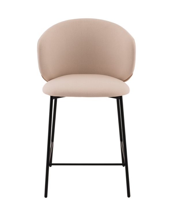 Стул полубарный Блейз велюр молочный — изображение 3