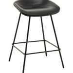 Стул полубарный Фуриоса экокожа чёрный