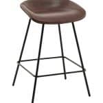 Стул полубарный Фуриоса экокожа коричневый