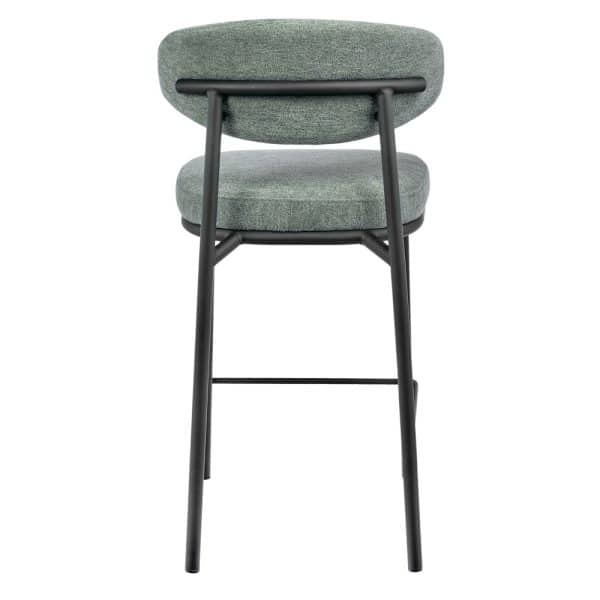 Стул полубарный Lucas 2 шалфей шенилл с чёрными ножками — изображение 4