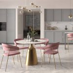 Стул Turin терракотовый с золотыми ножками — изображение 2