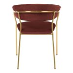 Стул Turin терракотовый с золотыми ножками — изображение 5