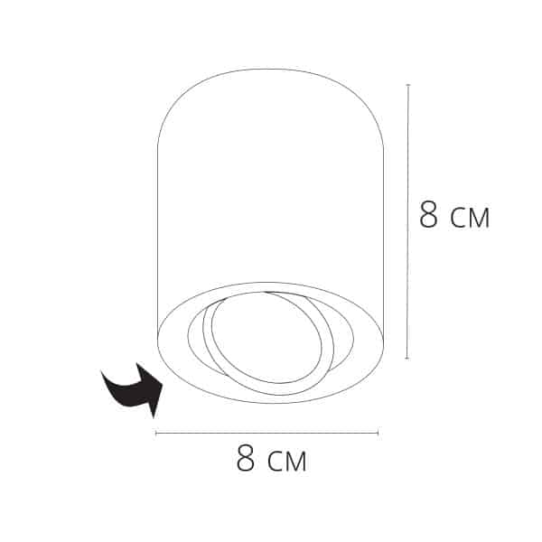 Точечный накладной светильник Arte Lamp BEID A1513PL-1WH — изображение 2