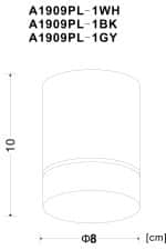 Точечный накладной светильник Arte Lamp ELLE A1909PL-1BK — изображение 3