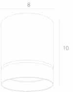 Точечный накладной светильник Arte Lamp ELLE A1909PL-1WH — изображение 4