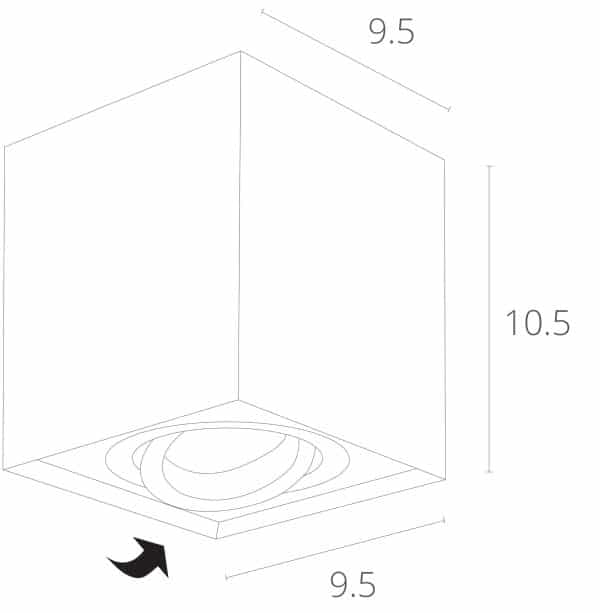 Точечный накладной светильник Arte Lamp FACTOR A5544PL-1WH — изображение 4