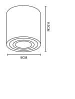 Точечный накладной светильник Arte Lamp GALOPIN A1460PL-1WH — изображение 4