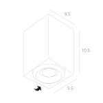 Точечный накладной светильник Arte Lamp PICTOR A5654PL-1WH — изображение 4