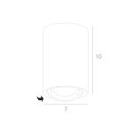 Точечный накладной светильник Arte Lamp SENTRY A1560PL-1WH — изображение 5