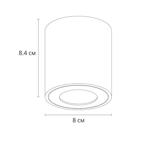 Точечный накладной светильник Arte Lamp TINO A1469PL-1WH — изображение 3