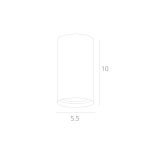 Точечный накладной светильник Arte Lamp UNIX A1516PL-1WH — изображение 4