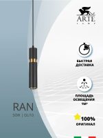 Точечный подвесной светильник ARTE LAMP RAN A3145SP-1BK — изображение 4