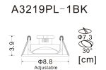 Точечный встраиваемый светильник Arte Lamp ACCENTO A3219PL-1BK — изображение 4