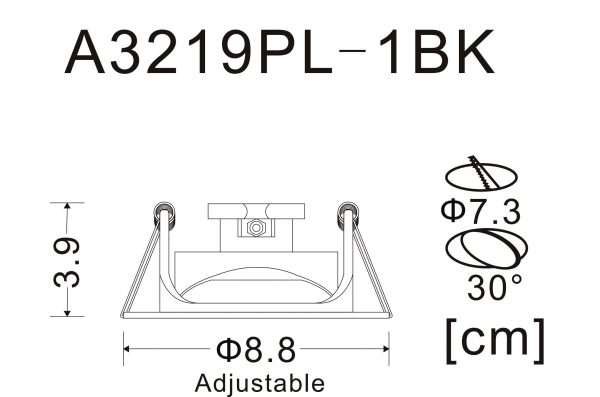 Точечный встраиваемый светильник Arte Lamp ACCENTO A3219PL-1BK — изображение 4