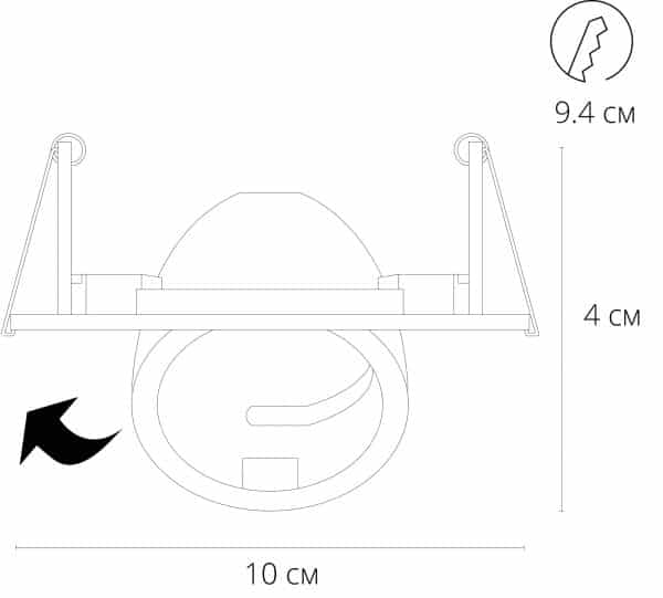 Точечный встраиваемый светильник Arte Lamp ACCENTO A4009PL-1WH — изображение 3