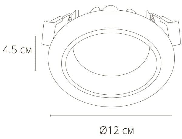 Точечный встраиваемый светильник Arte Lamp ALIOTH A7992PL-1WH — изображение 4