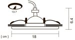 Точечный встраиваемый светильник Arte Lamp APUS A6664PL-1GY — изображение 5