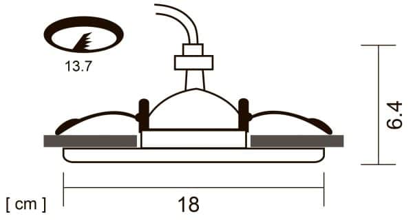 Точечный встраиваемый светильник Arte Lamp APUS A6664PL-1GY — изображение 5