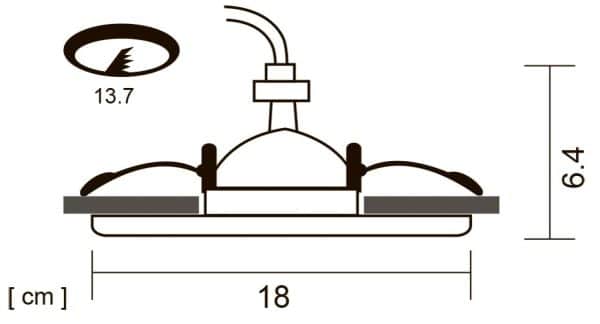 Точечный встраиваемый светильник Arte Lamp APUS A6664PL-1WH — изображение 2