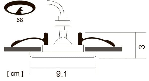 Точечный встраиваемый светильник Arte Lamp AQUA A2024PL-1CC — изображение 2