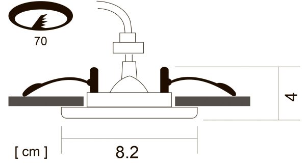 Точечный встраиваемый светильник Arte Lamp AQUA A5444PL-1CC — изображение 4