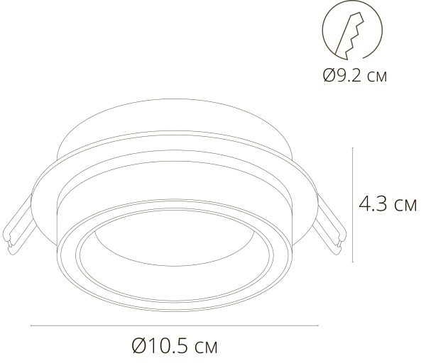 Точечный встраиваемый светильник Arte Lamp ATIK A4513PL-1WH — изображение 2
